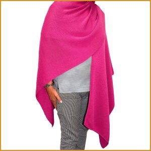 Poncho en laine d’alpaga