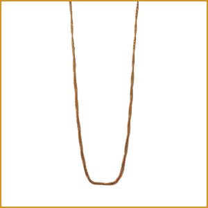 Grosse chaine en acier et en or unisex